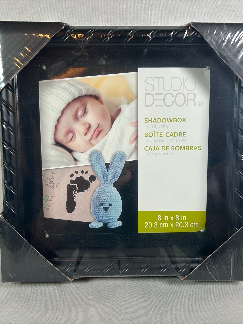 Studio Decor Black Shadowbox Picture Frame with Textured Edge